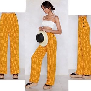 Nasty Gal Polka-dot Pants